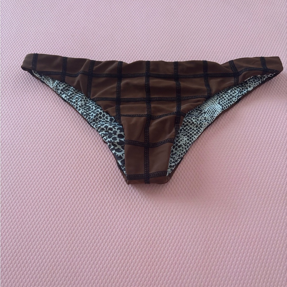 Acacia Brown and Black Swim Bottom